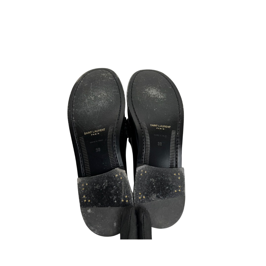 YSL Patent Leather Penny Loafers - Size 38