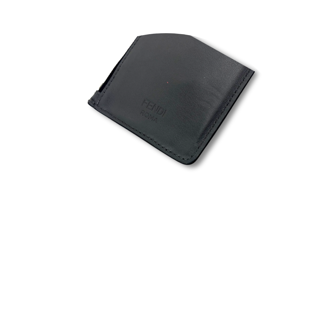 Fendi Faces Grey Card Holder