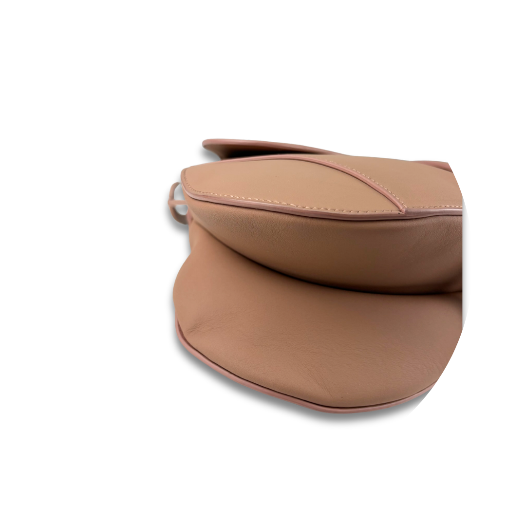 Dior Monochromatic Tan Calfskin Saddle Bag
