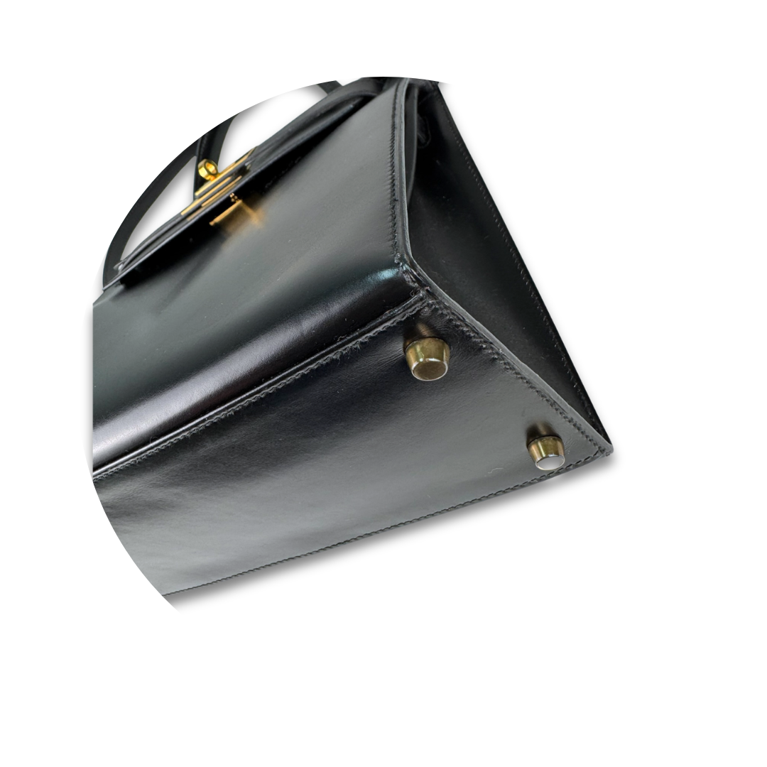 Hermès Box Calf Kelly 28 Noir