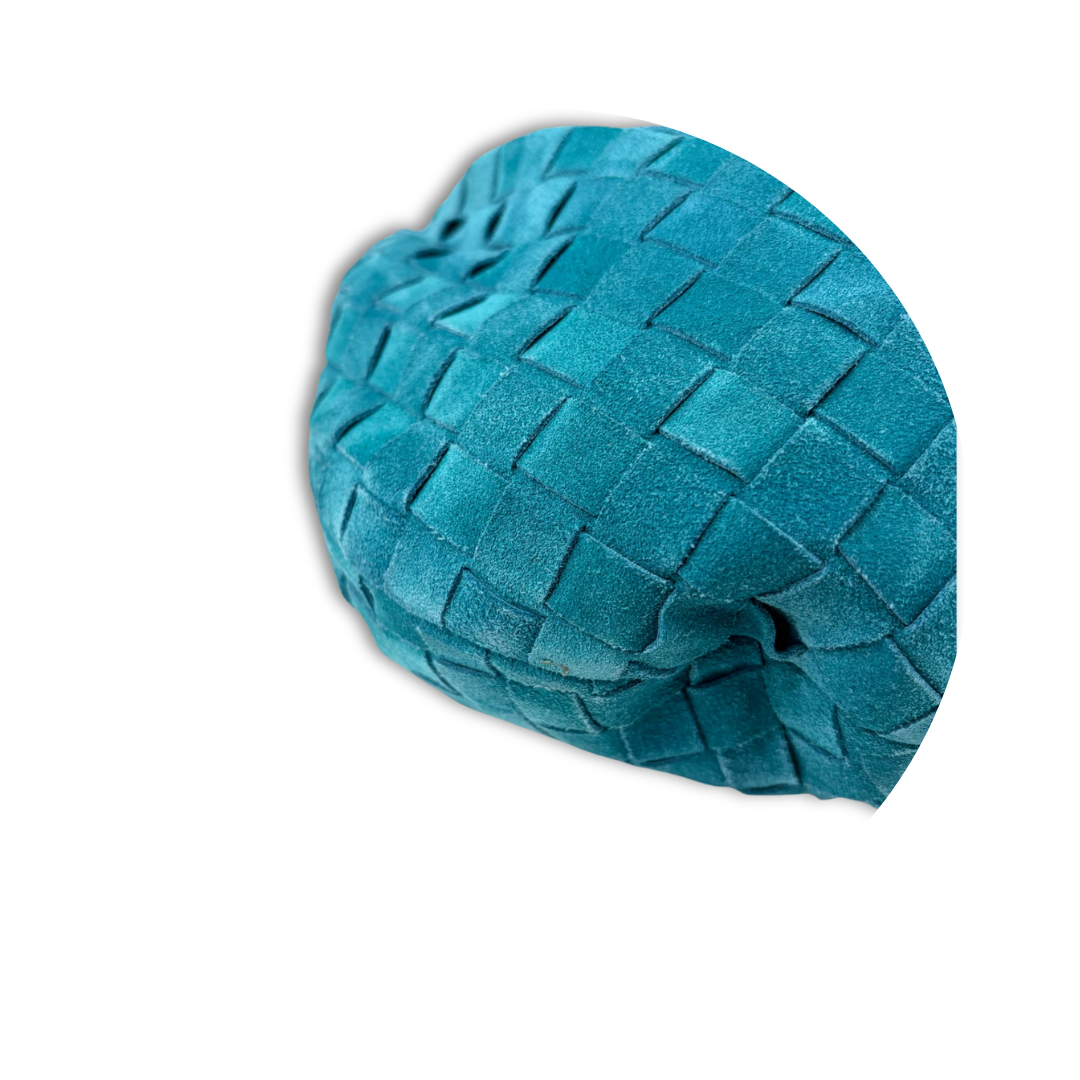 Bottega Veneta Teal Suede Teen Jodie