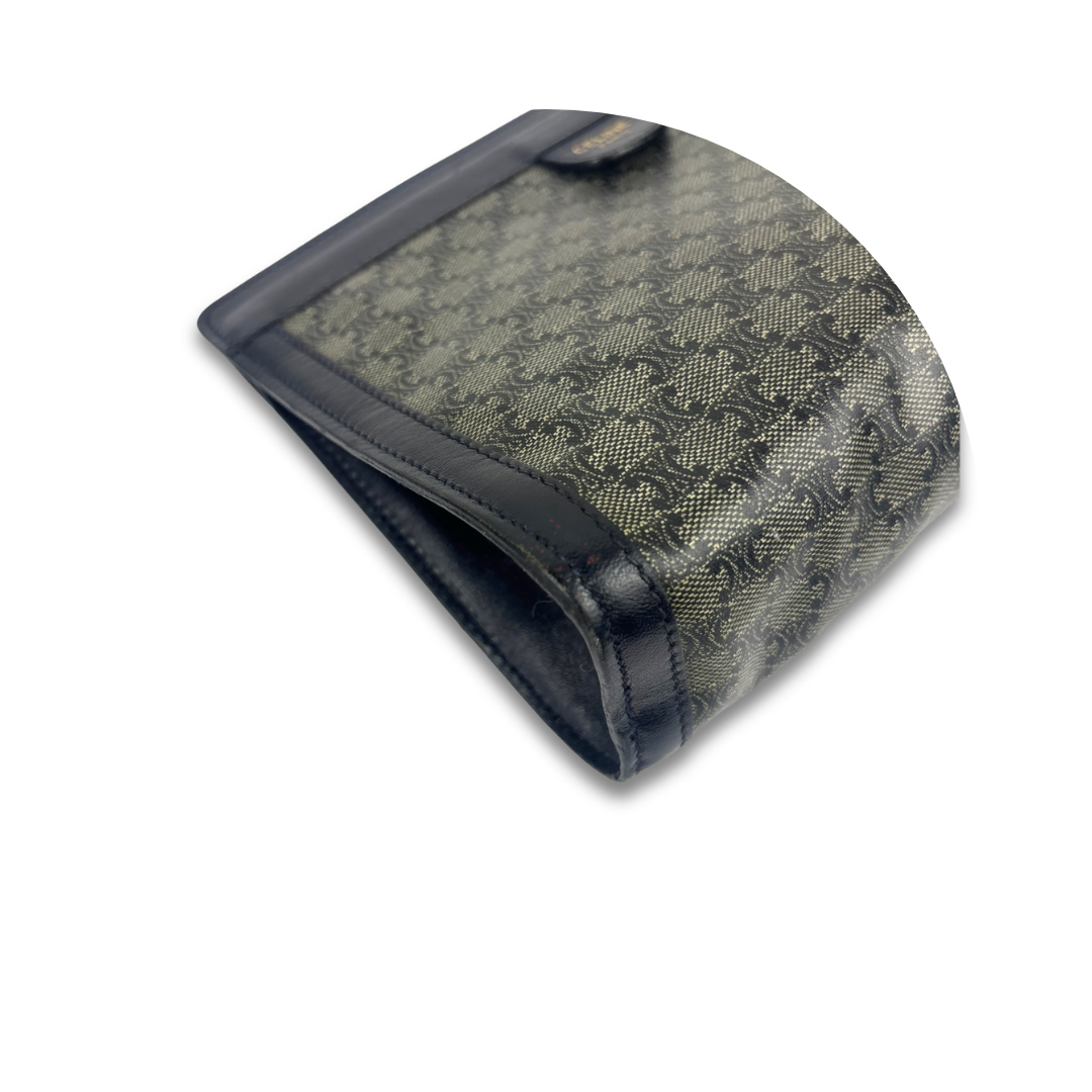 Celine Vintage Blue Macadam Pouch