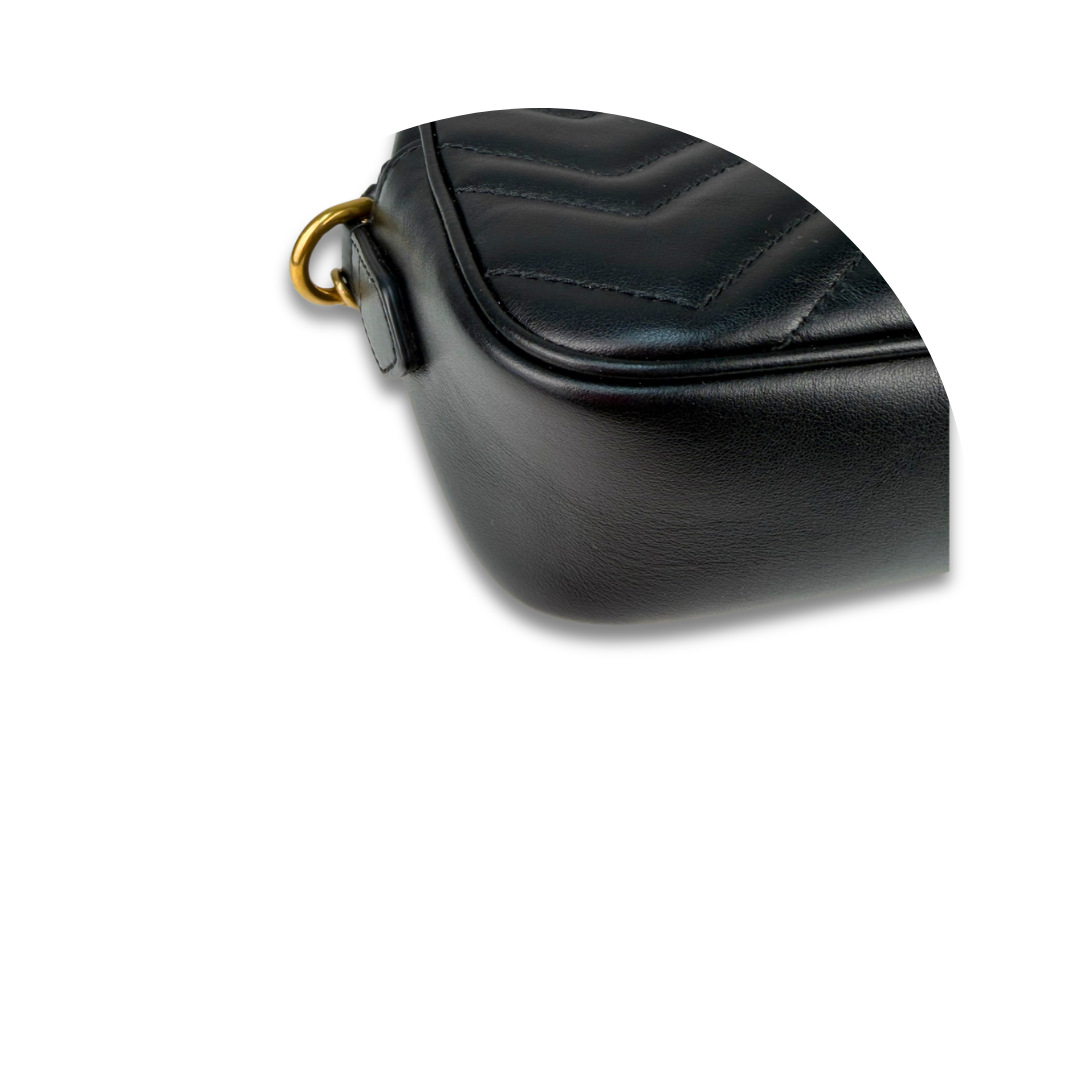 Gucci Black Marmont Mini Camera Bag