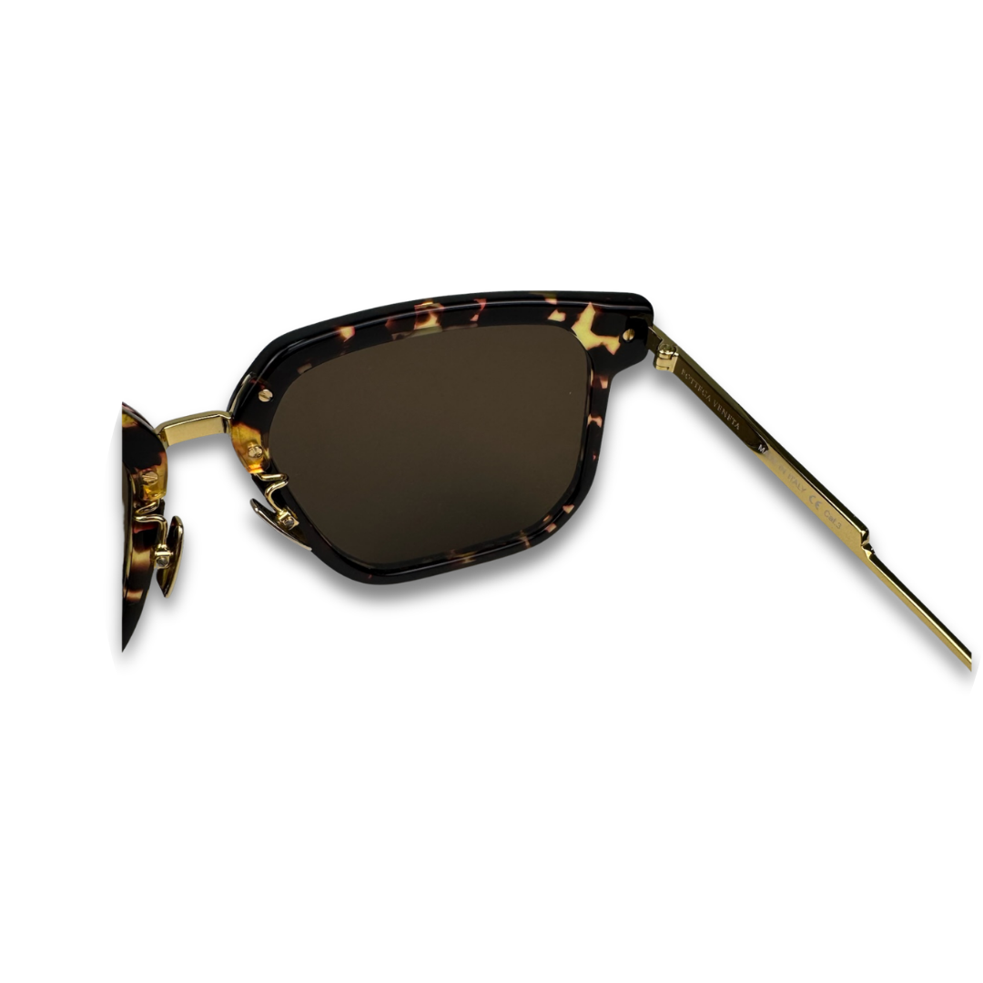 Bottega Square Tortoiseshell Sunglasses