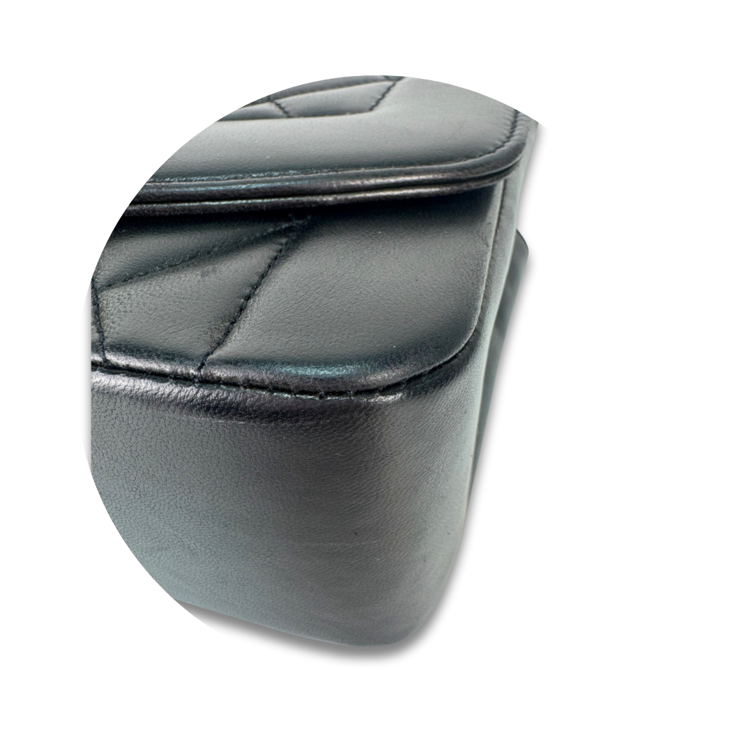 Chanel Black Lambskin Small Diana