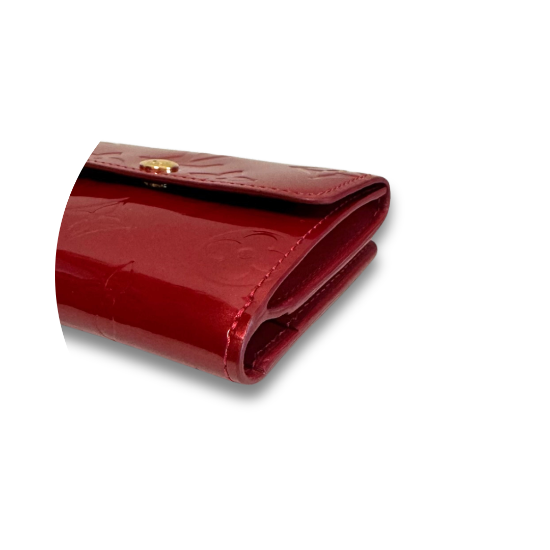 Louis Vuitton Red Vernis Ludlow Wallet