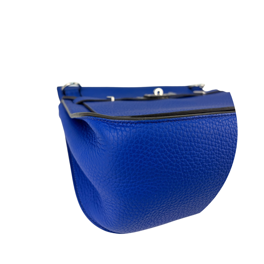 Hermès Clemence Jypsière 28 Bleu Electrique