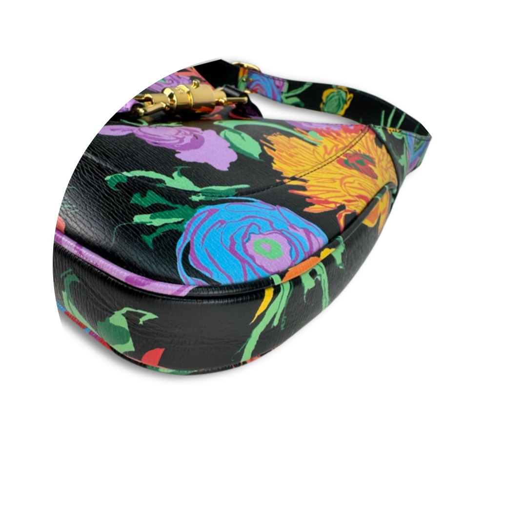 Gucci x Ken Scott Floral Jackie Shoulder Bag