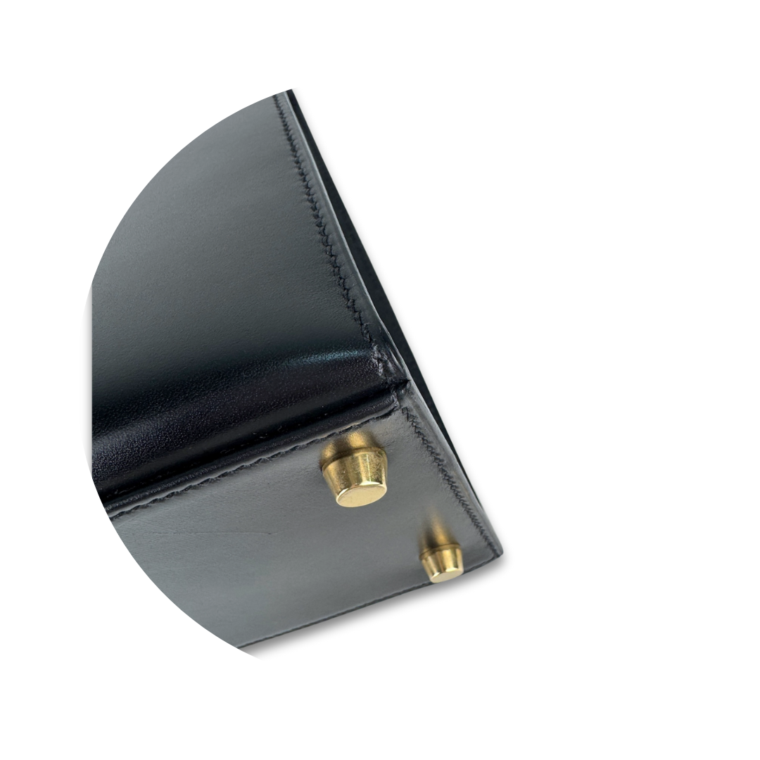 Hermès Box Calf Kelly 28 Noir