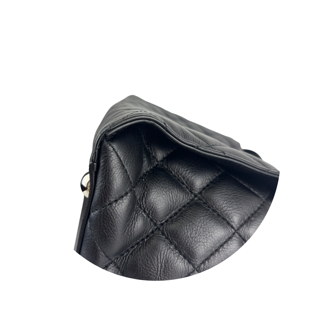 Chanel Black Chic and Soft Quilted Shopping Tote