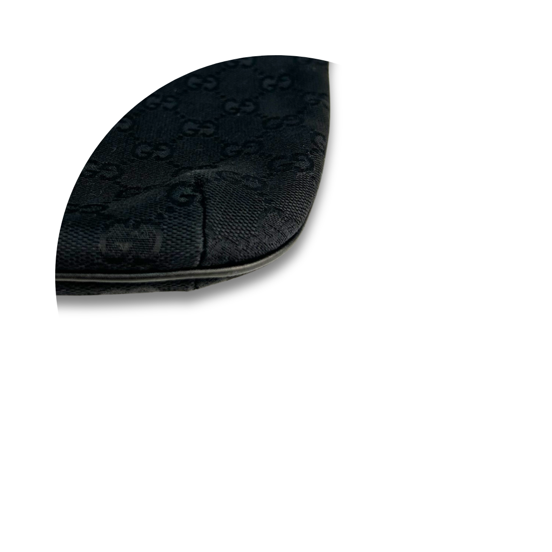 Gucci Black Canvas Shoulder Bag