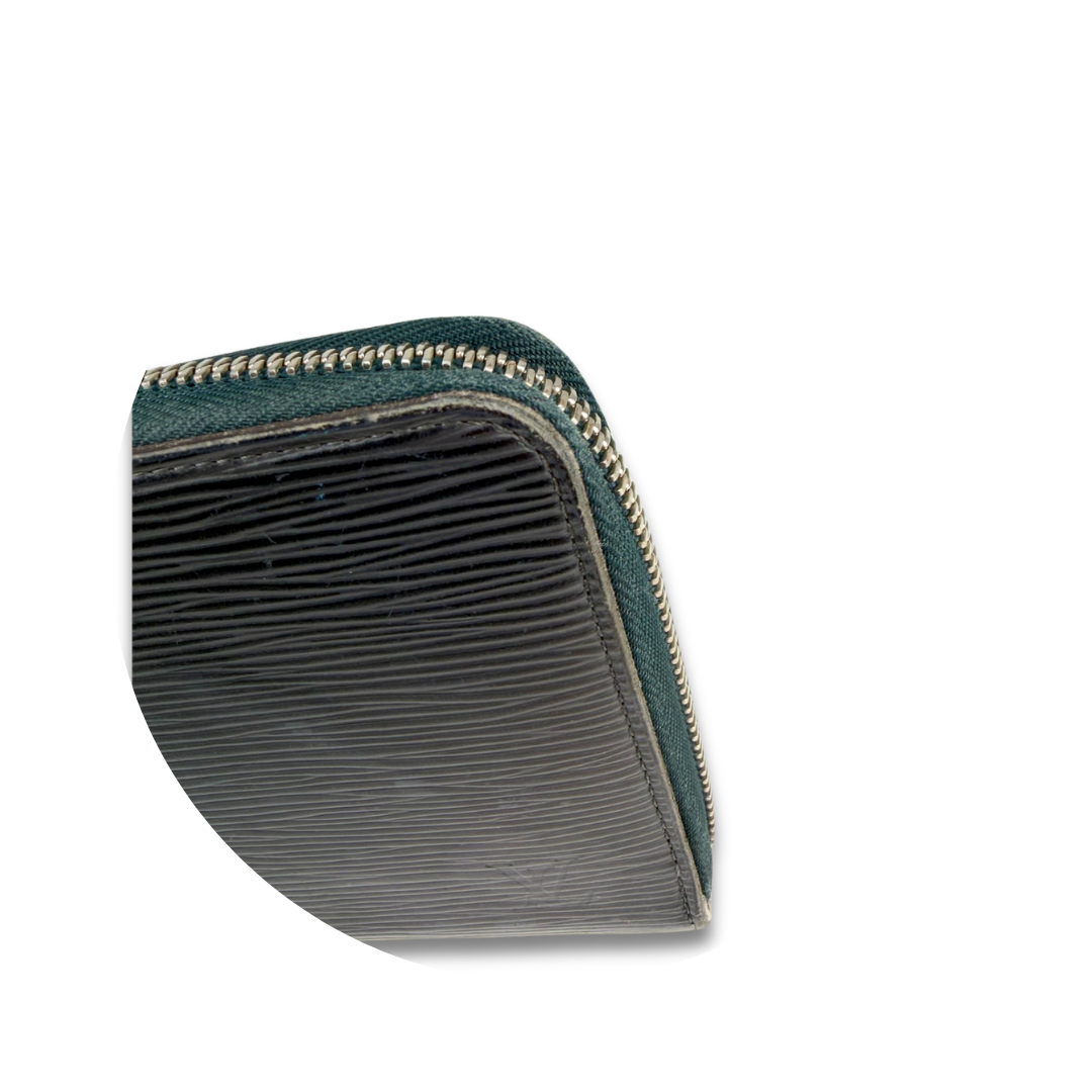 Louis Vuitton Navy Epi Zippy Organizer Wallet