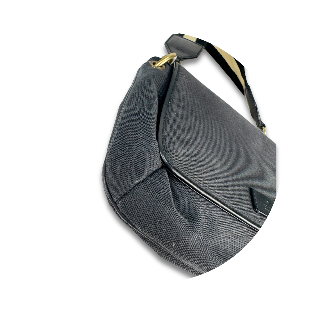 Gucci Canvas Flap Shoulder Bag