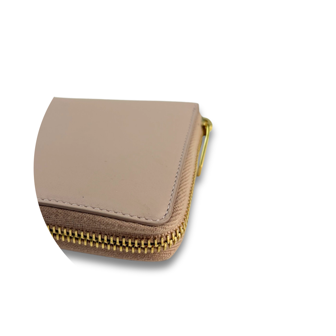YSL Pink Zip Around Wallet