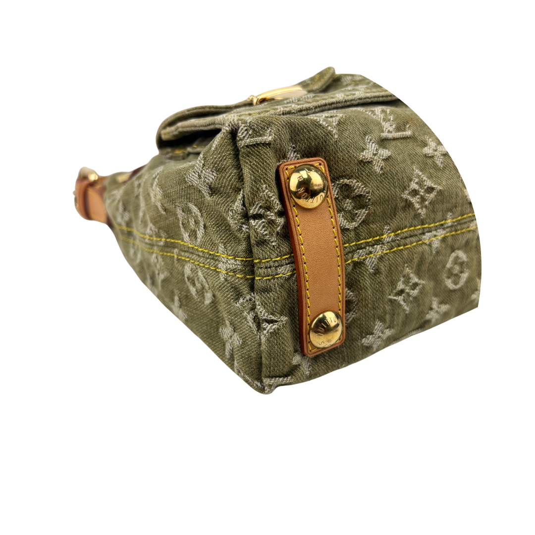 Louis Vuitton Green Denim Baggy PM