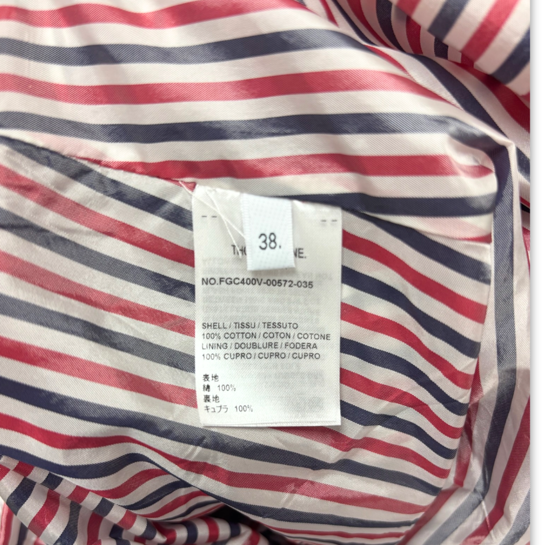 Thom Browne Seersucker Pleated Skirt-Size 38