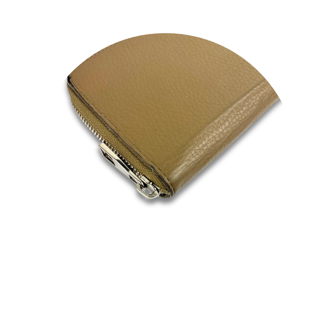 Louis Vuitton Taupe Leather Zippy Wallet