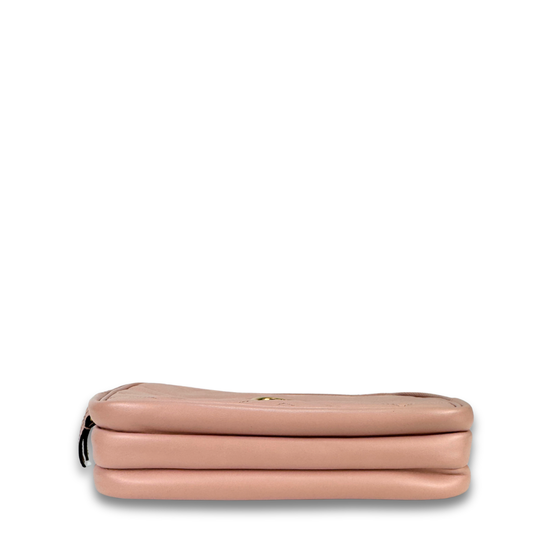 Gucci Pale Pink Triple Zip Marmont Mini