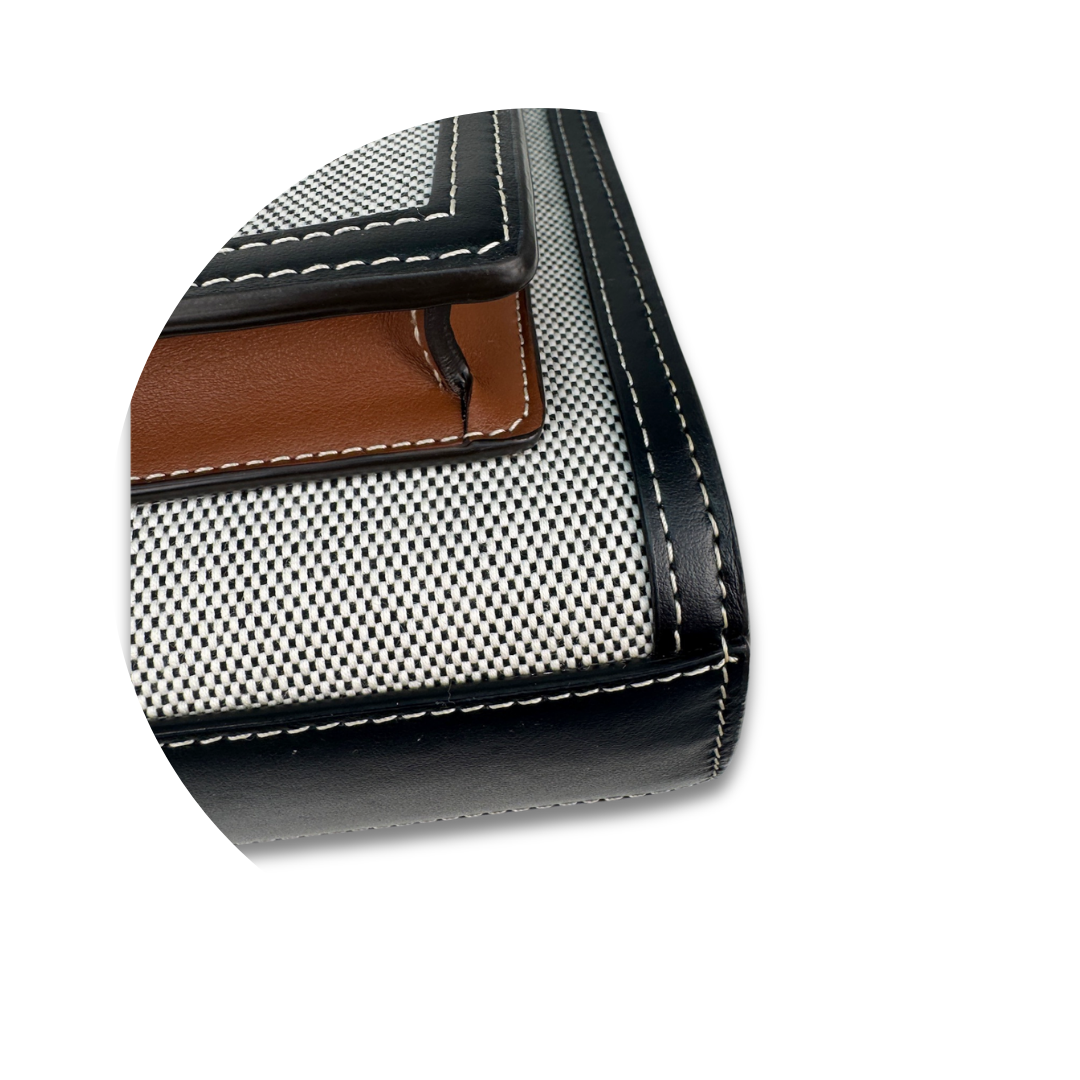 Burberry Pocket Mini Canvas Top Handle