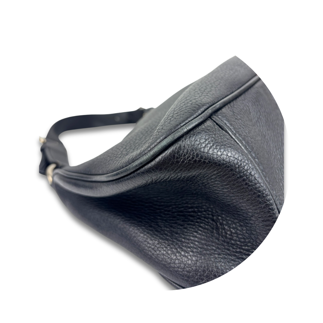 Prada Black Vitello Daino Shoulder Bag