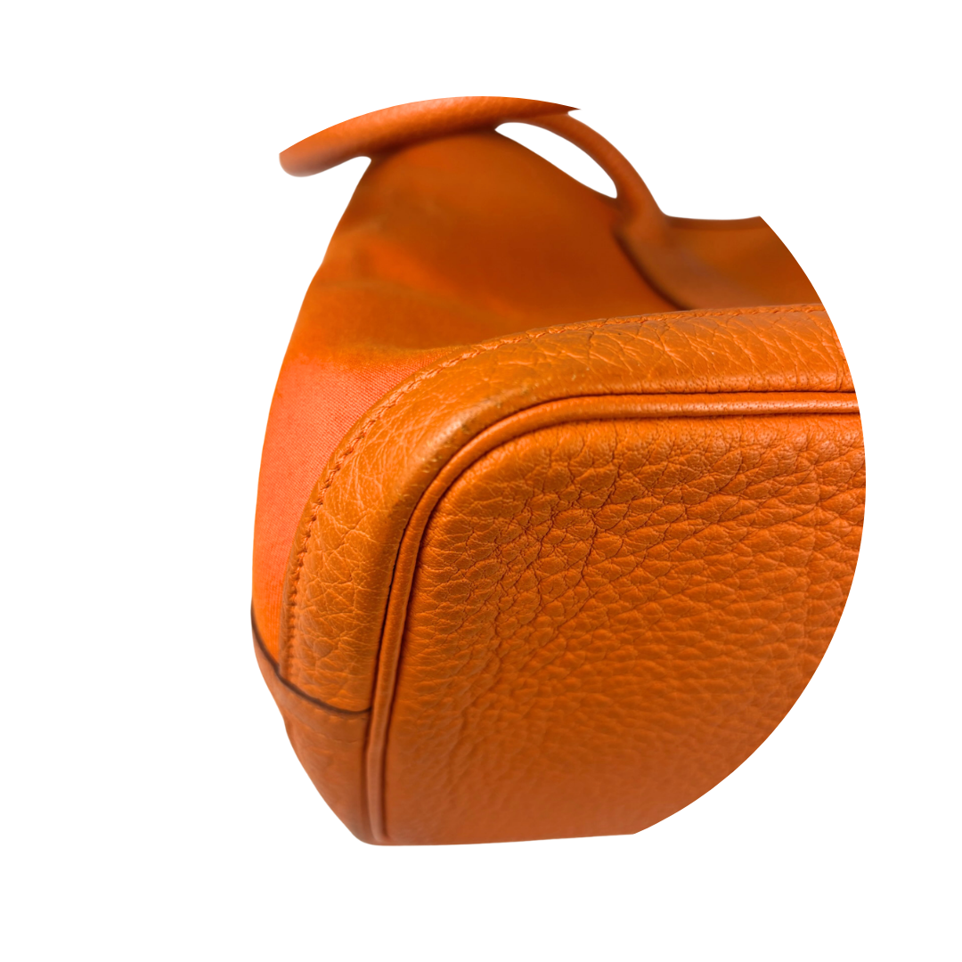 Hermès Orange Toile Garden Party Tote PM