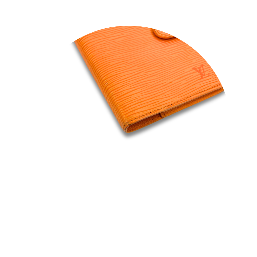 Louis Vuitton Orange Epi Leather Agenda PM