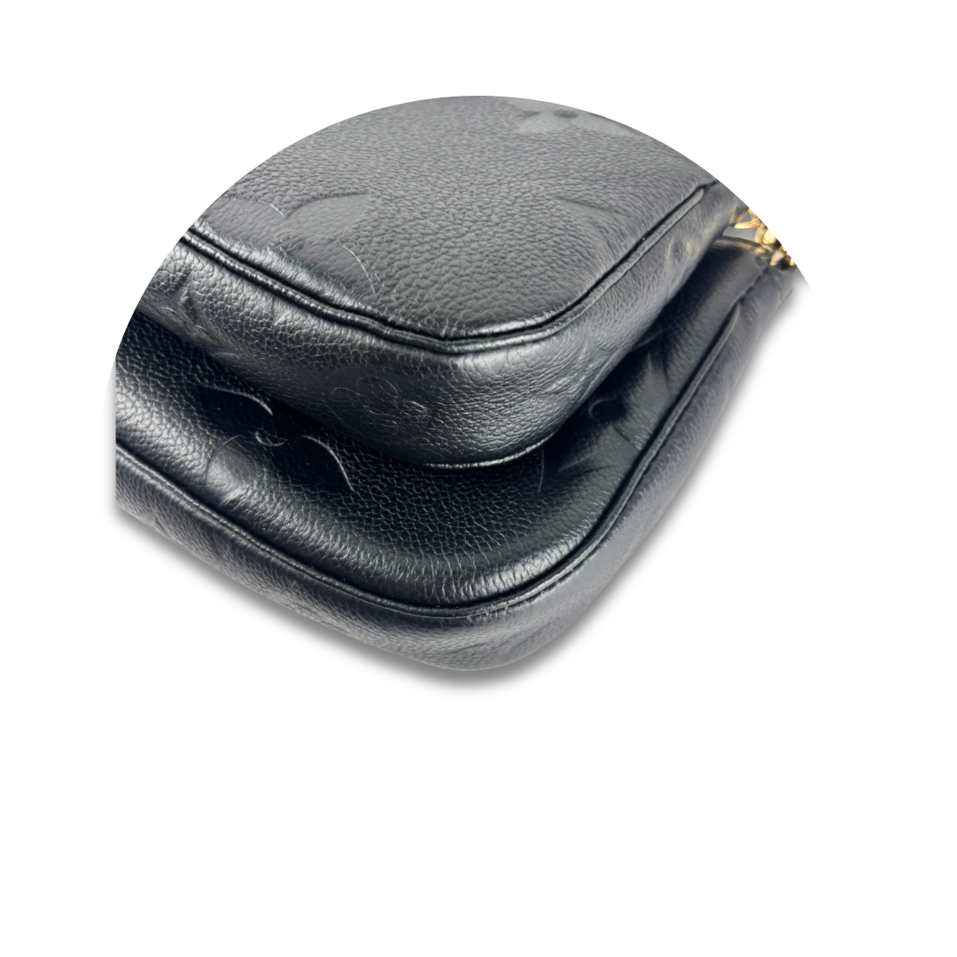 Louis Vuitton Black Empreinte Multi Pochette Accessoires
