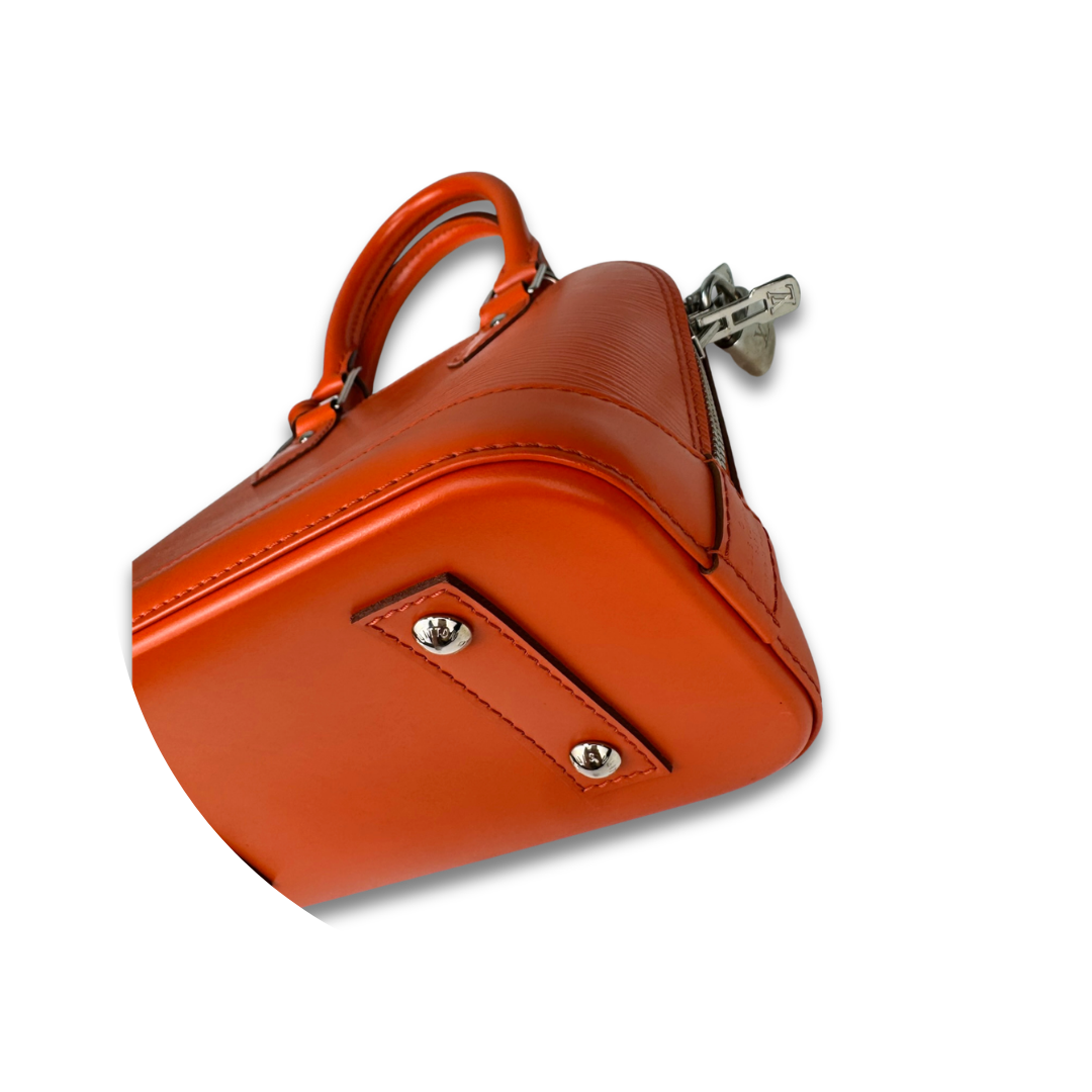 Louis Vuitton Orange Epi Leather Alma BB