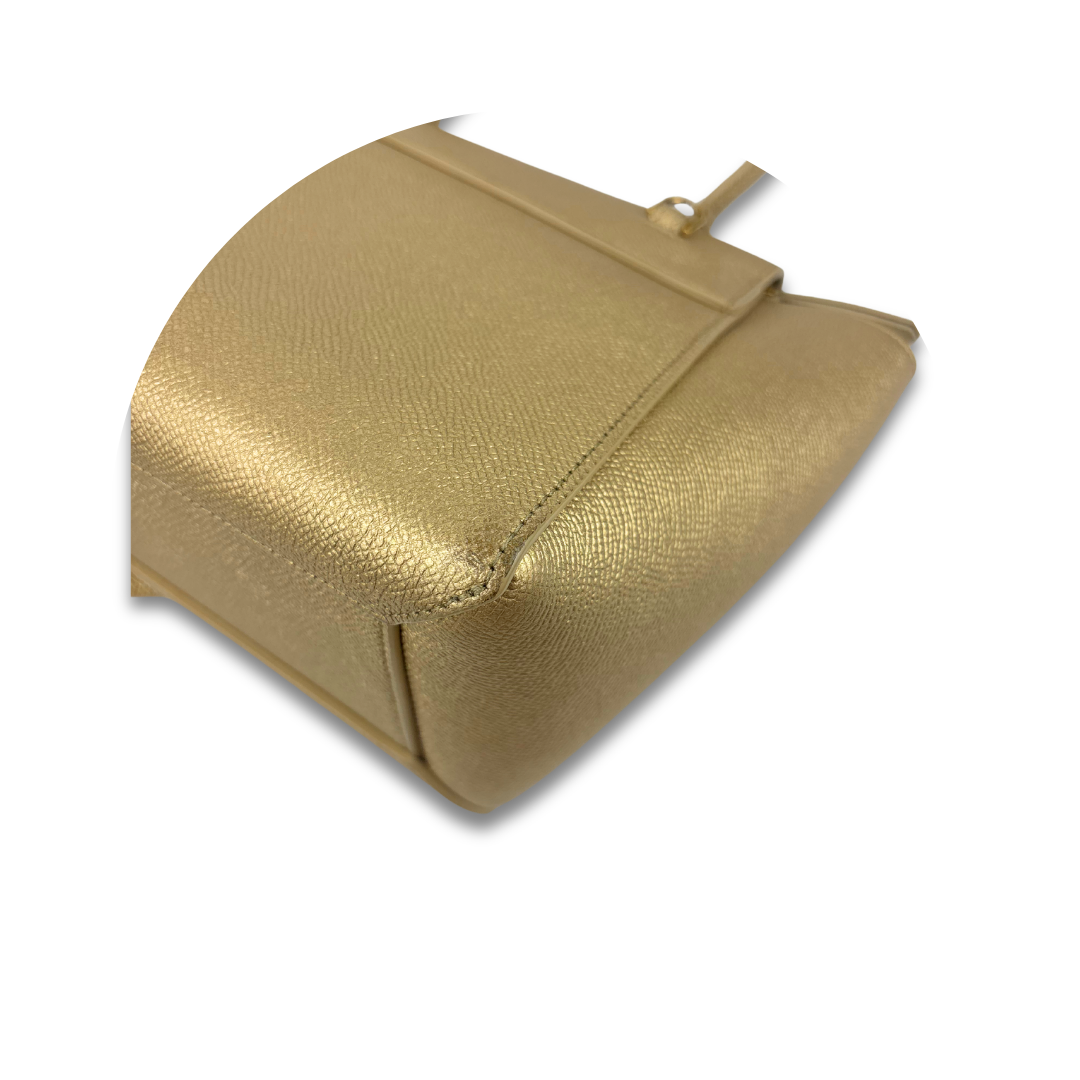 Celine Gold Nano Leather Belt Bag