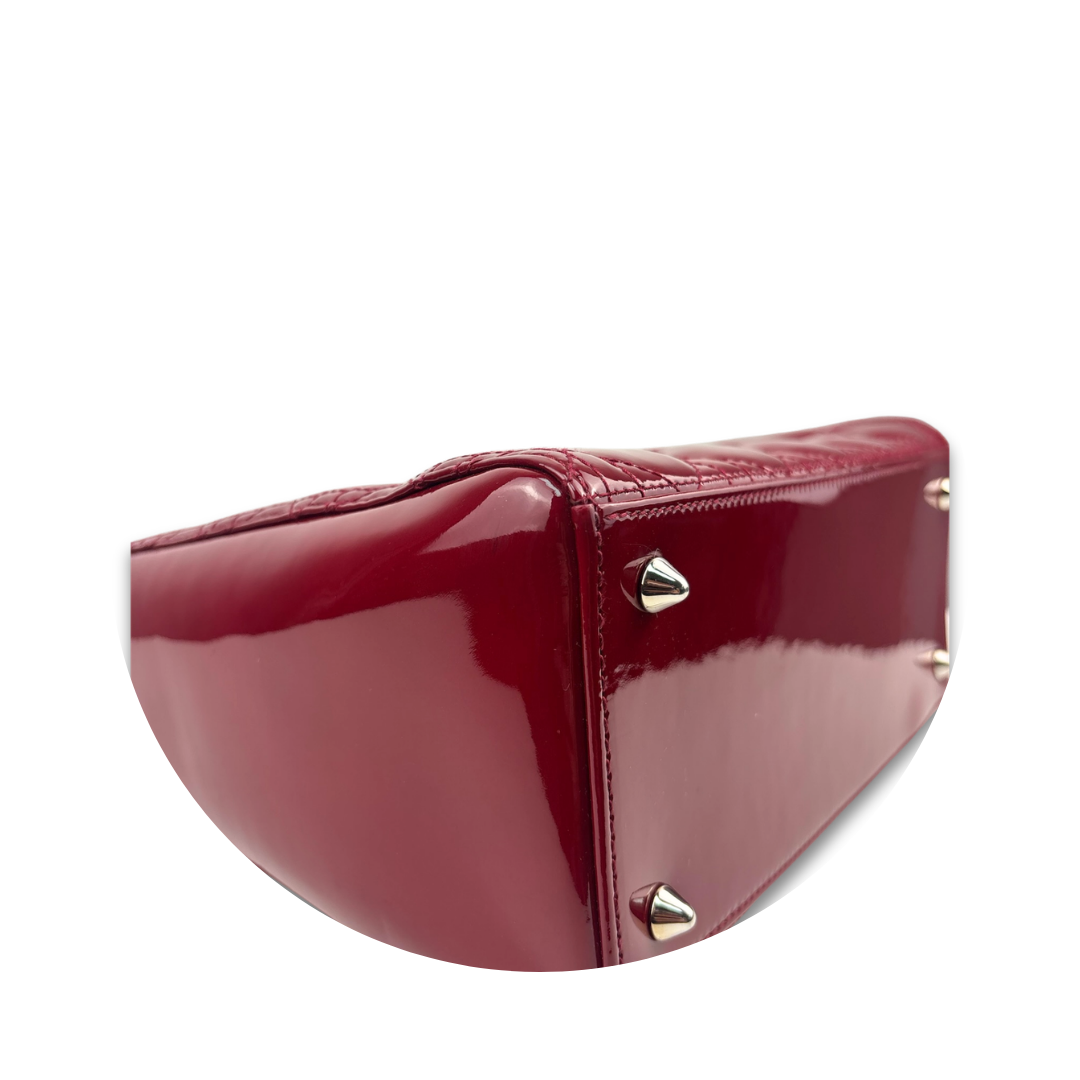 Dior Medium Red Patent Lady Dior