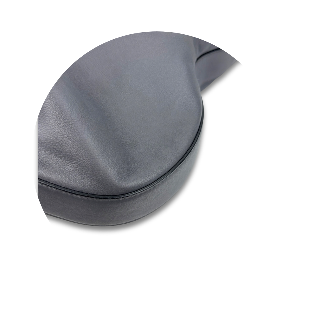 Ferragamo Grey Leather Hobo Bag