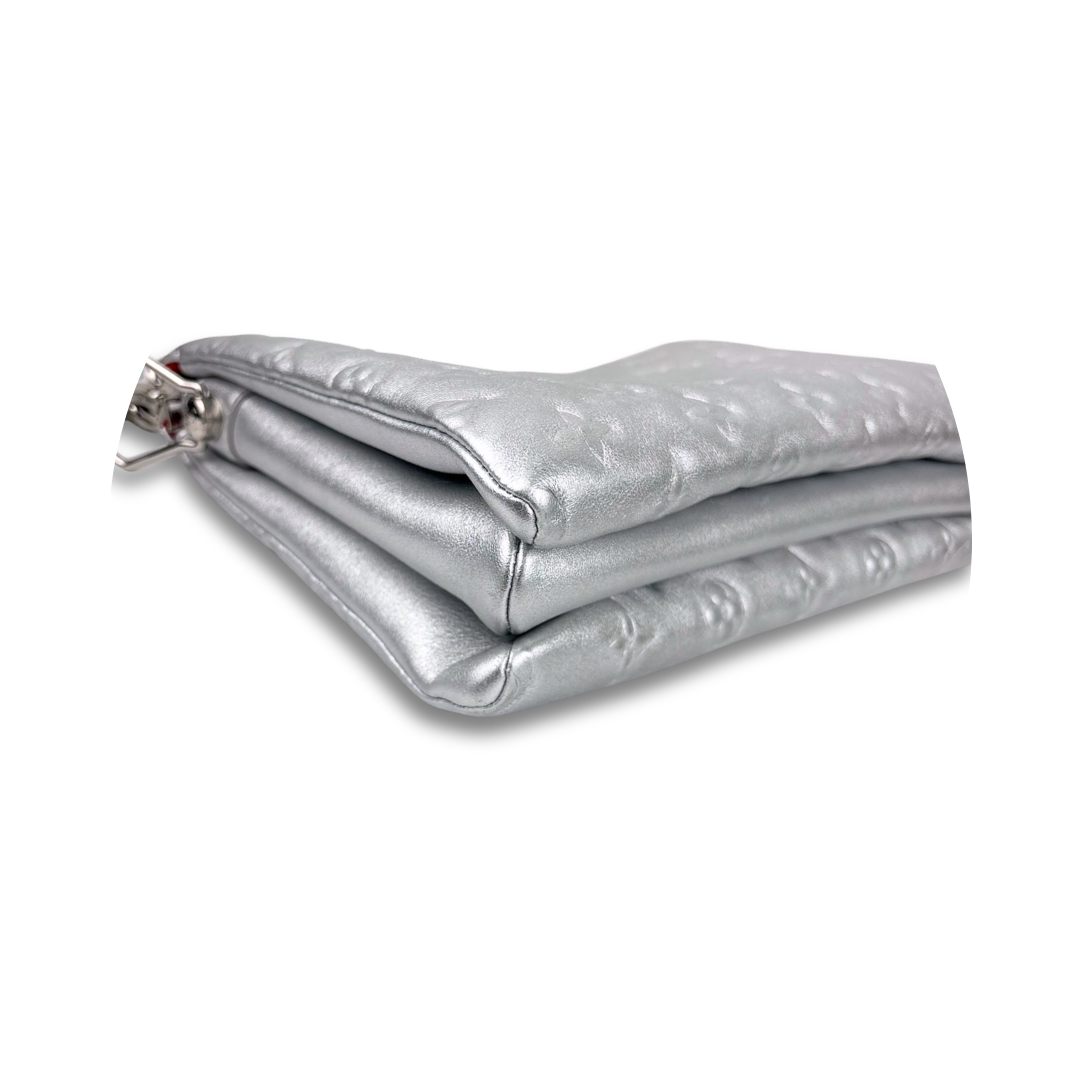 Louis Vuitton Metallic Silver Coussin PM