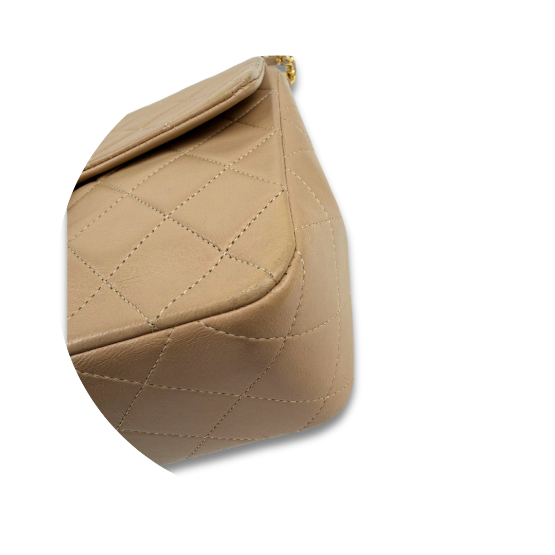 Chanel Classic Beige Small Square Single Flap