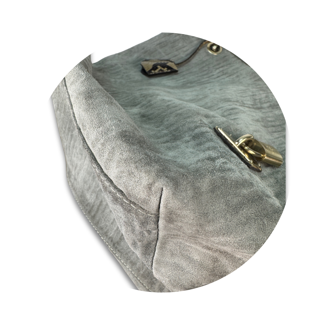 Louis Vuitton Embossed Suede Whisper GM