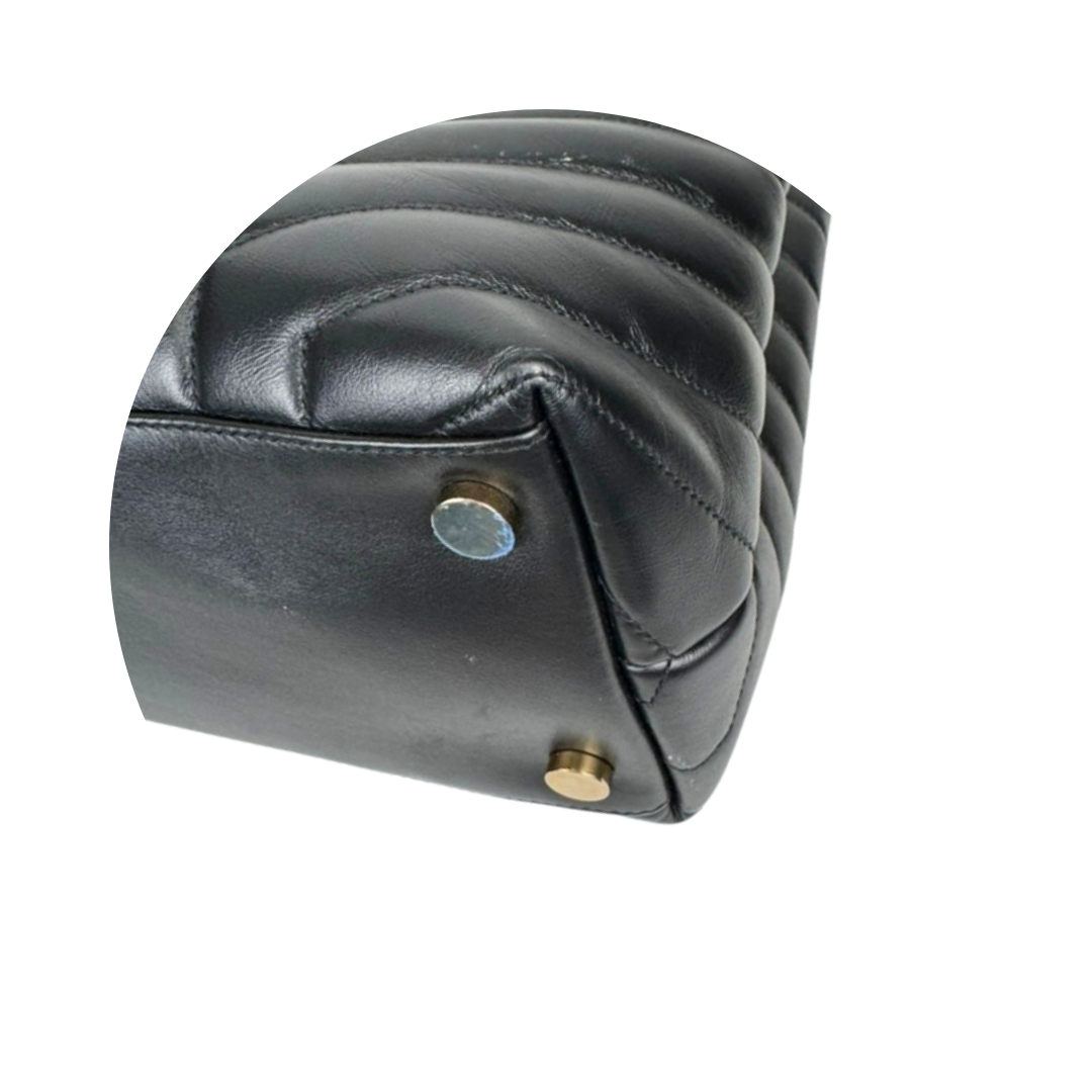 YSL Large Loulou Black Shoulder Bag