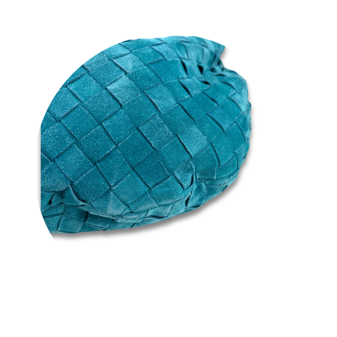 Bottega Veneta Teal Suede Teen Jodie