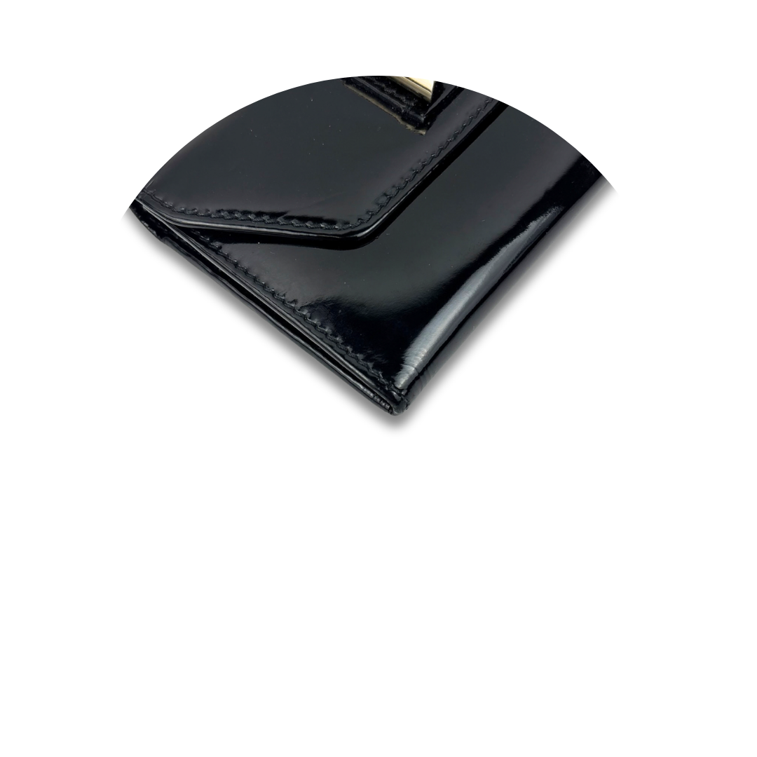 Chloe Black Patent Leather Wallet