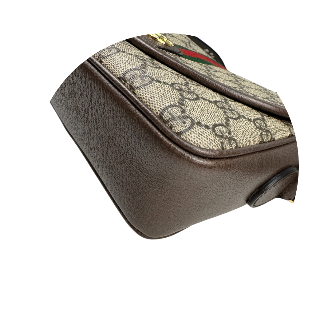 Gucci GG Supreme Ophidia Saddle Bag