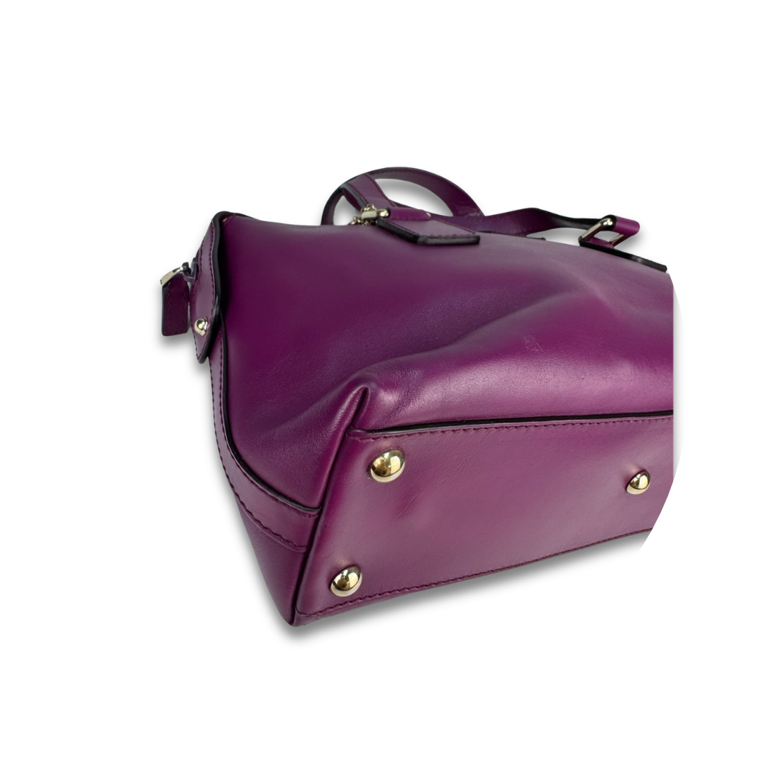 Gucci Purple Leather Top Handle