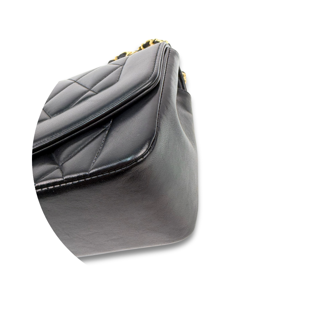 Chanel Lambskin Small Diana Single Flap