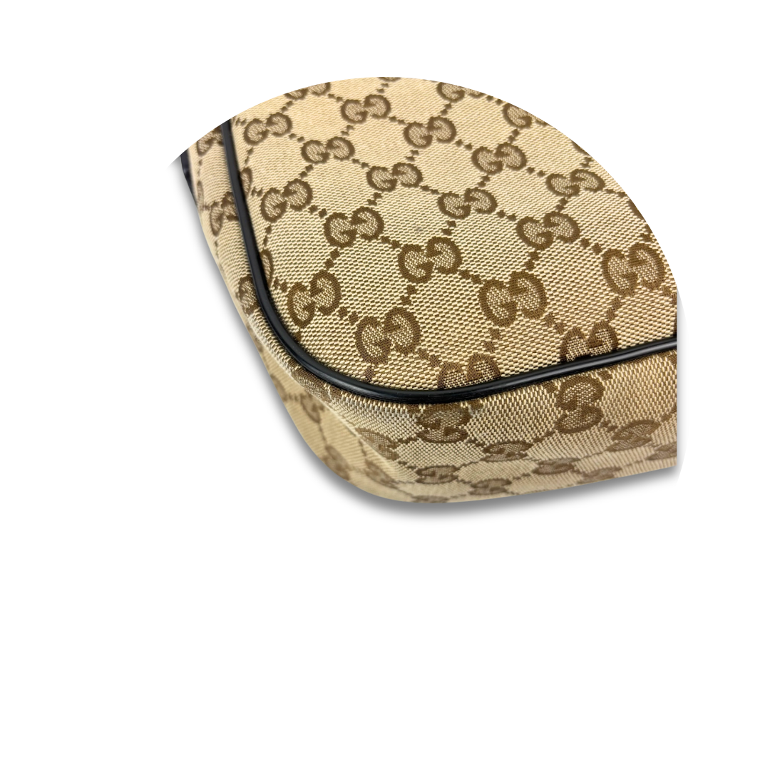 Gucci Brown Original GG Canvas Magnetic Flap Messenger