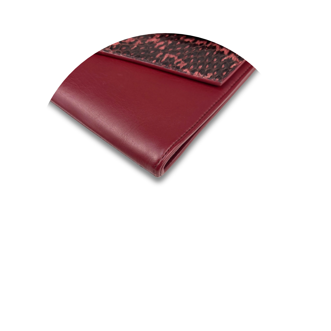 Chanel Elaphe Double Chevron Envelope Clutch
