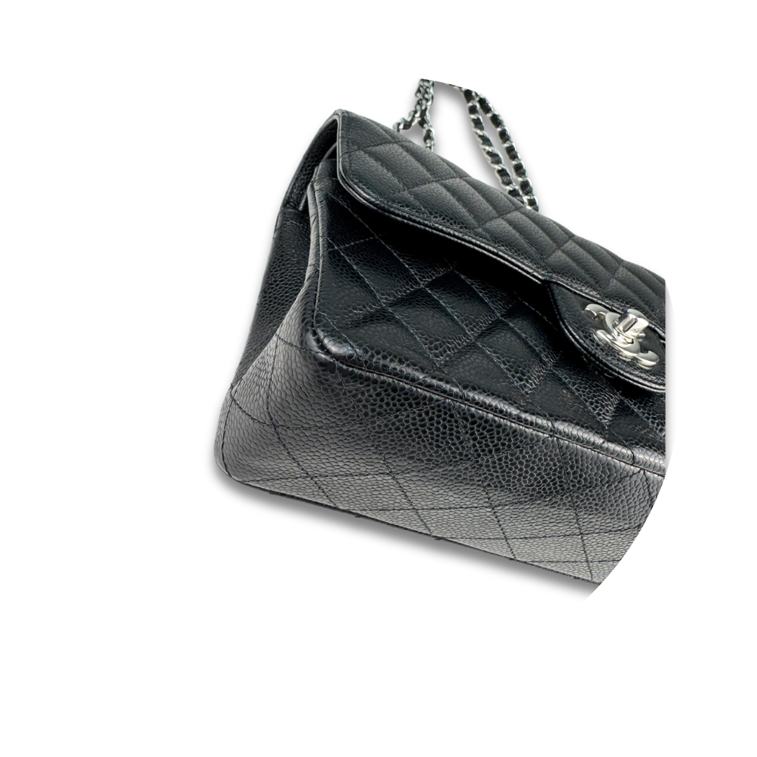 Chanel Black Caviar Classic Small Double Flap