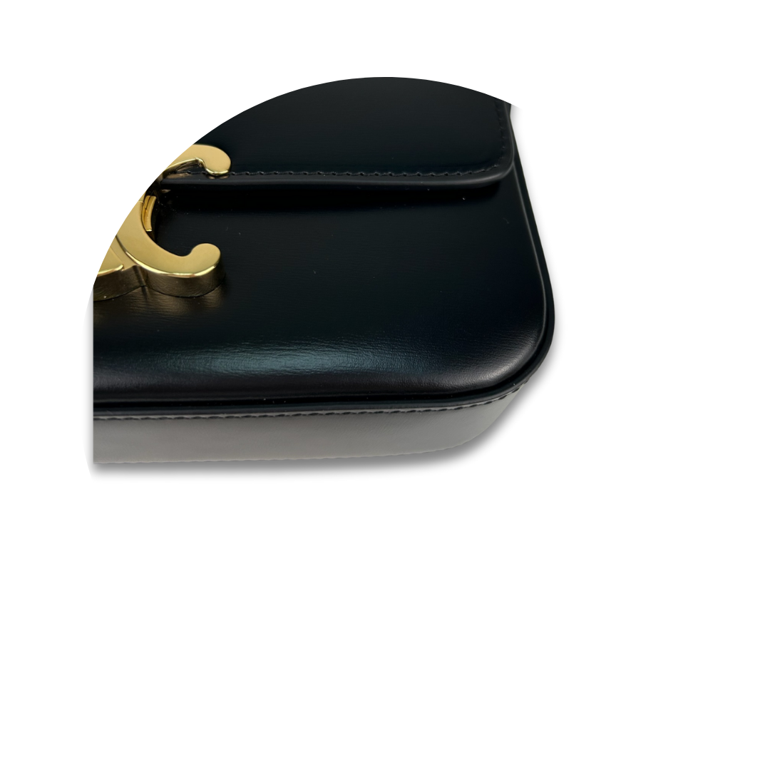 Celine Leather Claude Shoulder Bag