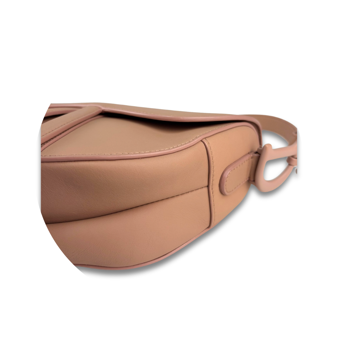 Dior Monochromatic Tan Calfskin Saddle Bag