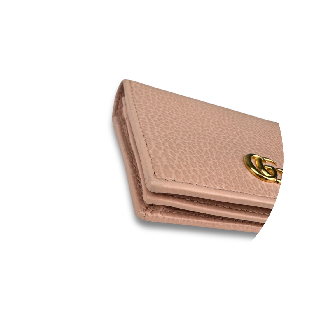 Gucci Pale Pink Marmont Compact Wallet