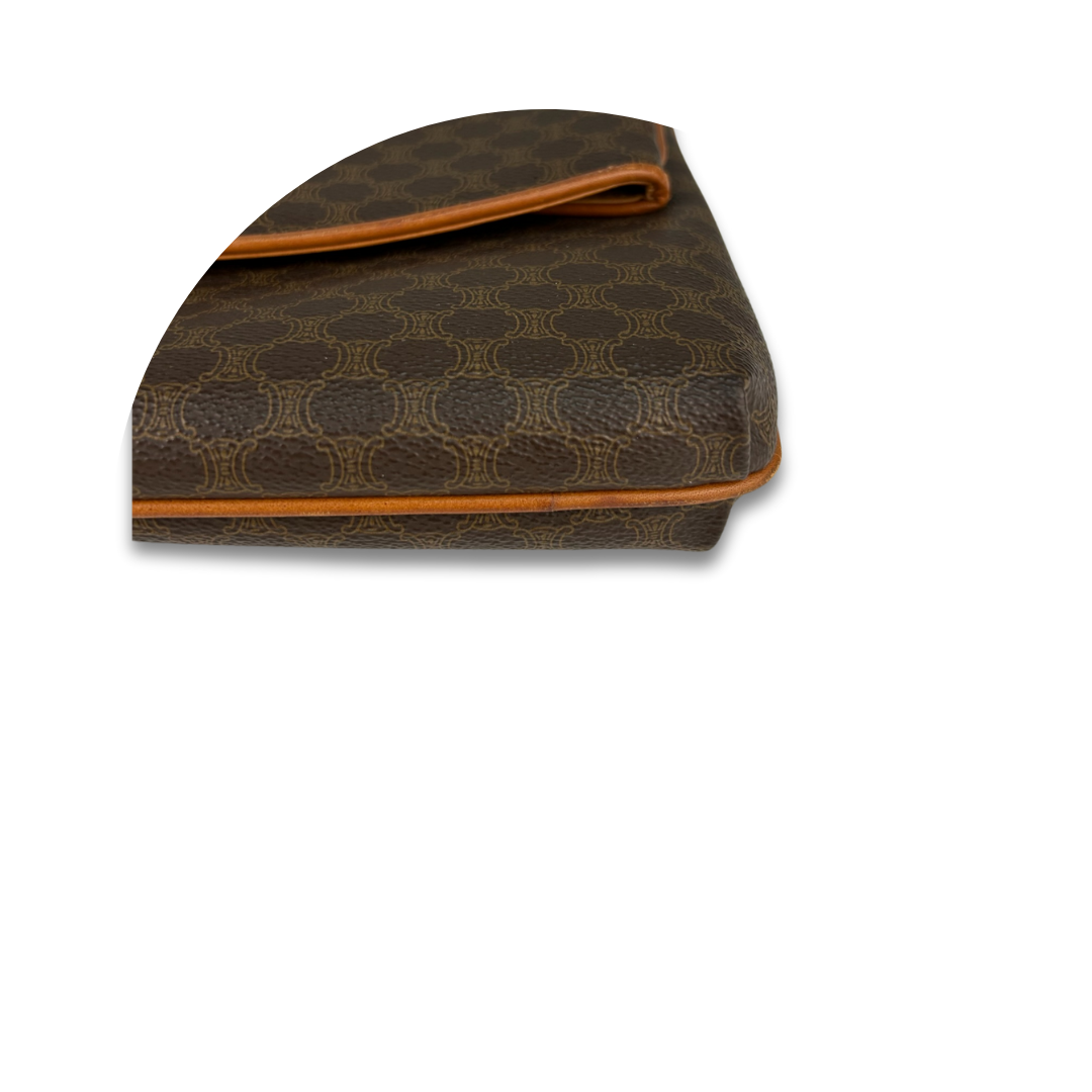 Celine Triomphe Macadam Flap Clutch