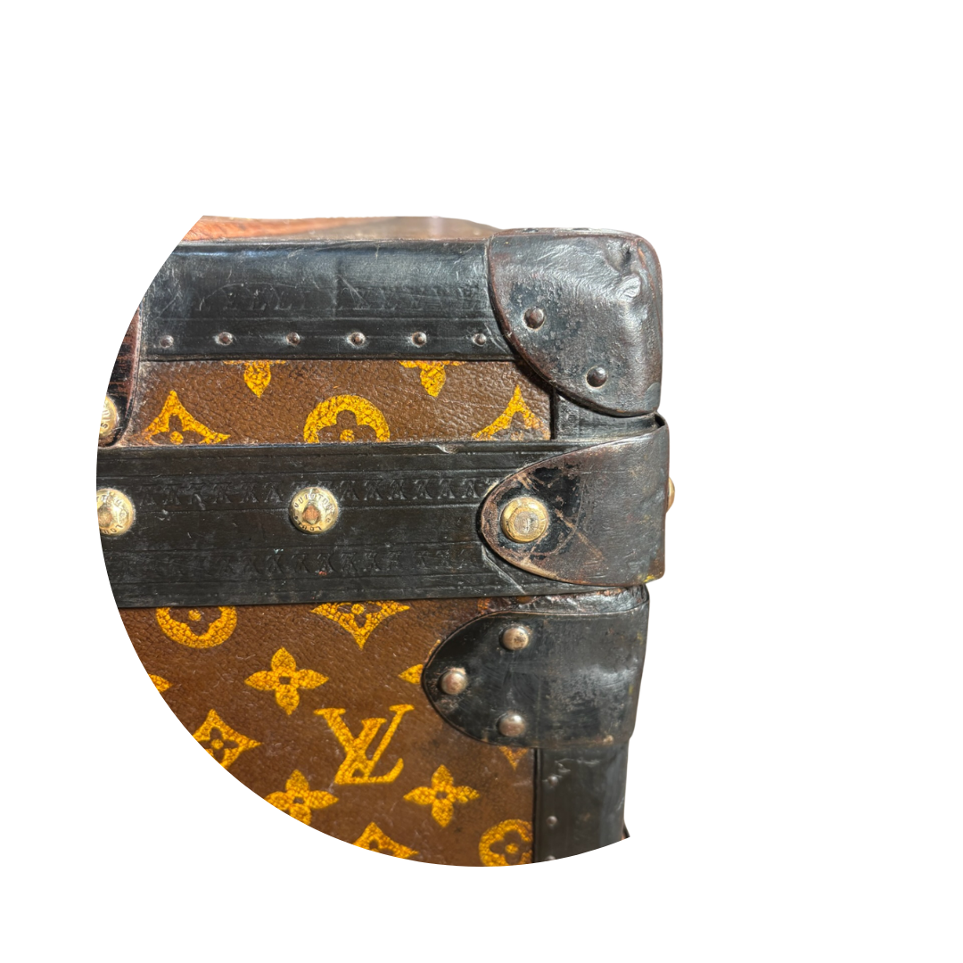 Louis Vuitton Monogram Antique Malle Courrier 110 Trunk