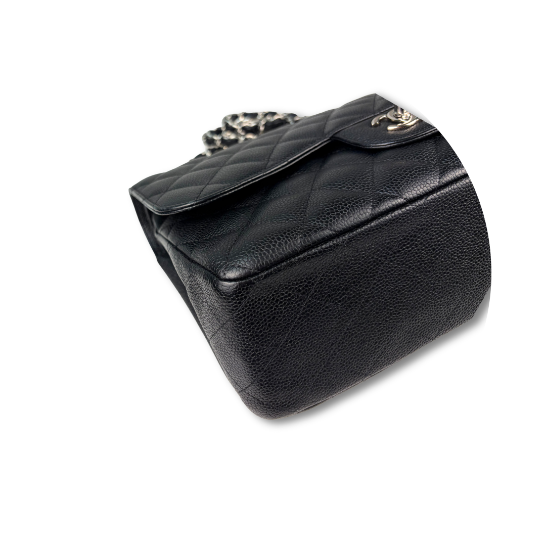 Chanel Black Caviar Classic Jumbo Double Flap