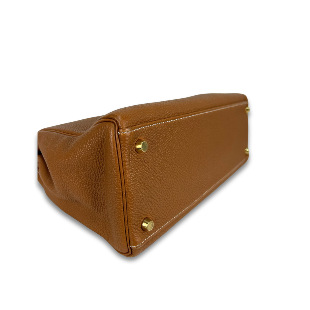 Hermès Togo Retourne Kelly 32 Gold